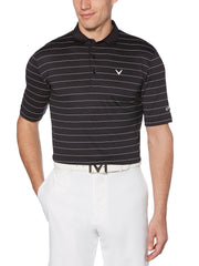 Mens Ventilated Stripe Polo-Polos-Callaway