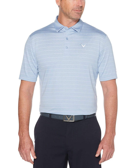 Mens Ventilated Stripe Polo-Polos-Callaway Apparel