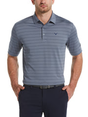 Mens Ventilated Stripe Polo-Polos-Callaway