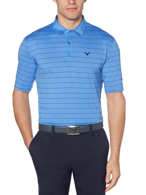 Mens Ventilated Stripe Polo-Polos-Callaway