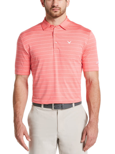 Mens Ventilated Stripe Polo-Polos-Callaway