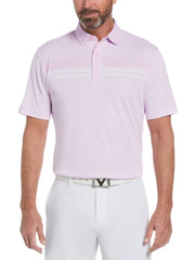 Mens Yarn Dyed Birdseye Color Block Polo-Polos-Callaway