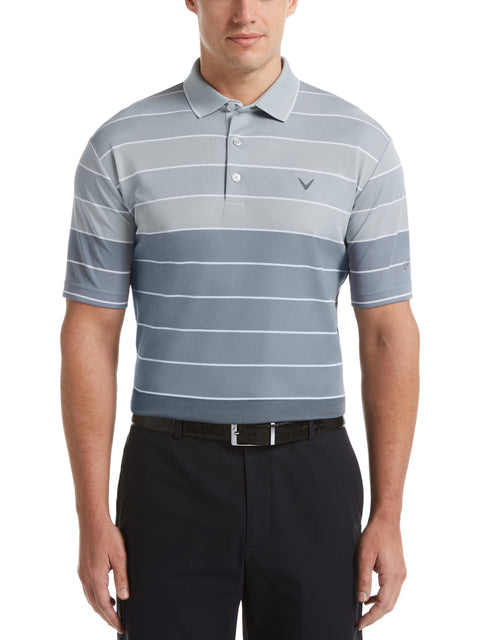 Mens Yarn Dyed Engineered Oxford Stripe Polo-Polos-Callaway