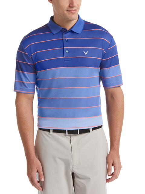 Mens Yarn Dyed Engineered Oxford Stripe Polo-Polos-Callaway