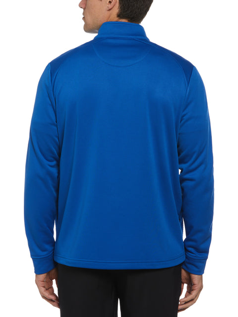 Textured Stripe 1/4 Zip Pullover (Lapis Blue) 