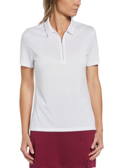 Womens 1/4 Zip Heather Polo-Polos-Callaway