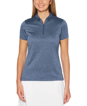 Womens 1/4 Zip Heather Polo-Polos-Callaway Apparel