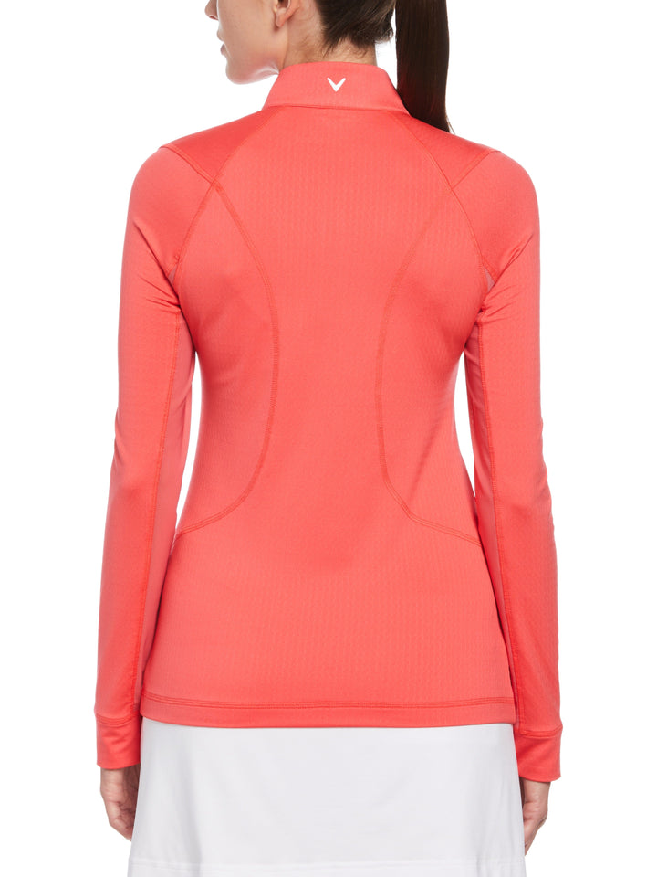 Womens Solid Sun Protection 1/4 Zip Golf Pullover | Callaway Apparel