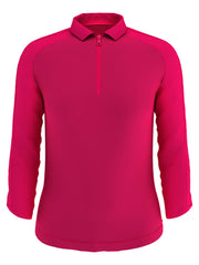 Womens 3/4 Sleeve Swing Tech Shadow Stripe Polo-Polos-Callaway