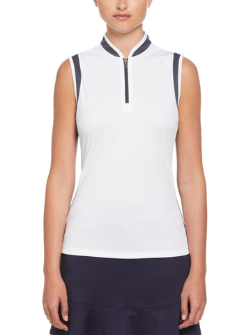 Womens Color Block Mandarin Collar Golf Polo | Callaway Apparel