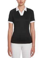 Womens Color Block V-Placket Golf Polo-Polos-Callaway