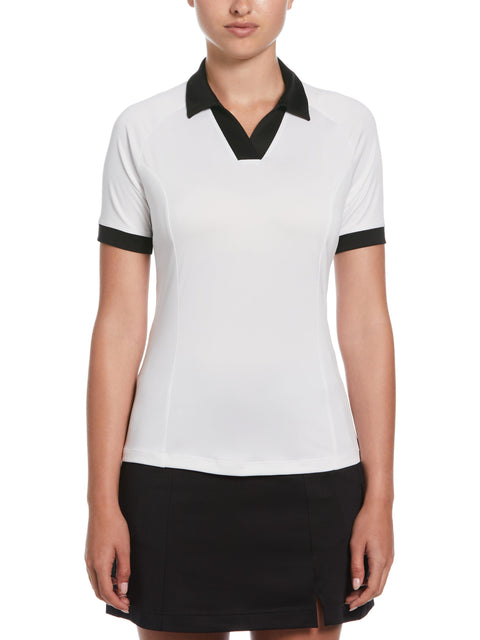 Womens Color Block V-Placket Golf Polo-Polos-Callaway