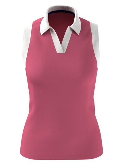 Colour Block Polo Top (Fruit Dove) 