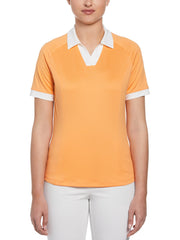 Womens Colourblock V-Placket Polo Top-Polos-Callaway