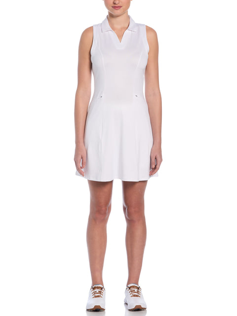 Womens Flounce Dress With Mesh-Polos-Callaway