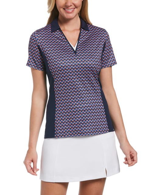 Womens Geo Print Golf Swing Tech Tee-Polos-Callaway