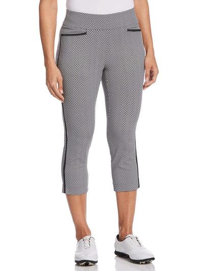 Womens Herringbone Print TrueSculpt™ Capri Pant-Pants-Callaway