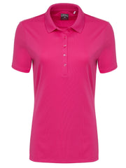 Short Sleeve All Over Tee Time Print Polo (Very Berry) 