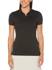 Womens Micro Hex Solid Polo-Polos-Callaway