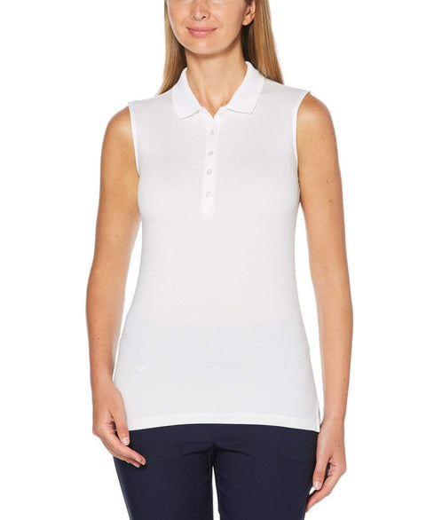 Womens Micro Hex Solid Polo-Polos-Callaway