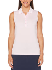 Womens Micro Hex Solid Polo-Polos-Callaway