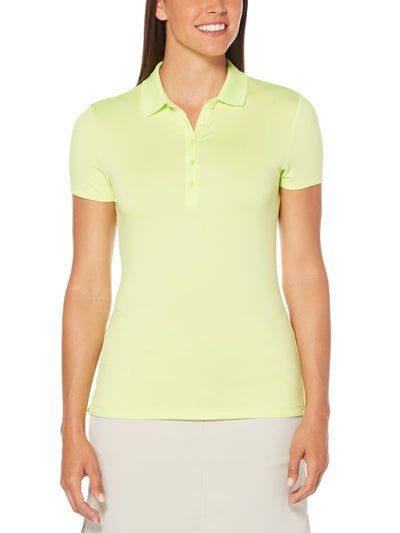 Womens Micro Hex Solid Polo-Polos-Callaway