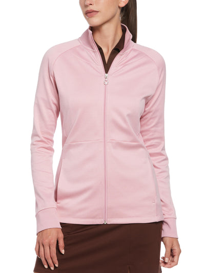 Womens Midweight Waffle Fleece Jacket-Jackets-Callaway