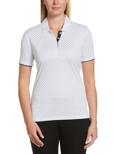 Womens Polka Dot Polo-Polos-Callaway