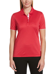 Womens Polka Dot Polo-Polos-Callaway