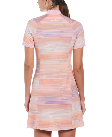 Stripe Print Golf Dress-Polos-Callaway