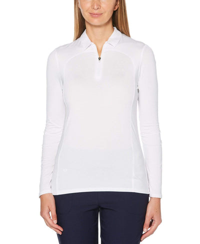 Womens Sun Protection 1/4 Zip Polo-Polos-Callaway Apparel