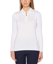 Womens Sun Protection 1/4 Zip Polo-Polos-Callaway Apparel