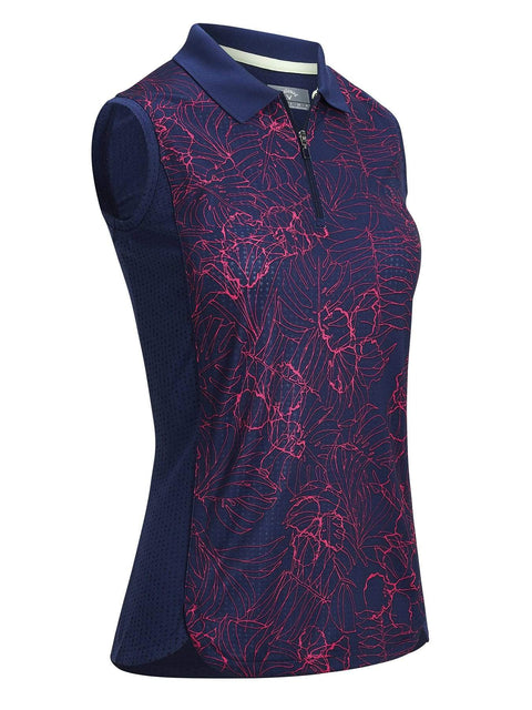 Womens Tropical Print Polo-Polos-Callaway Apparel