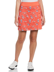 Womens Umbrella Print Faux Wrap Golf Skort-Skorts-Callaway