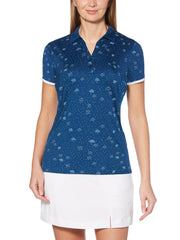 Womens Umbrella Print Polo-Polos-Callaway