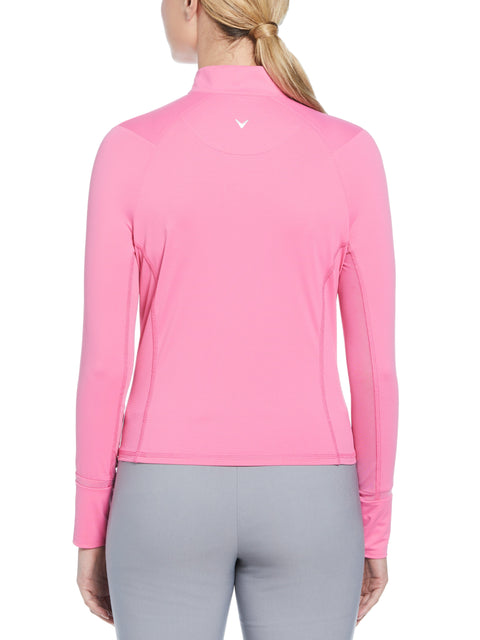 Womens Waist Length Sun Protection Shirt (Cheeky Pink) 