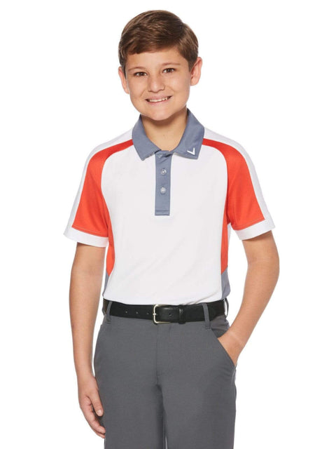 Youth Callaway Color Block Polo-Polos-Callaway