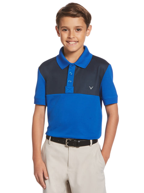 Youth Color Block Polo-Polos-Callaway