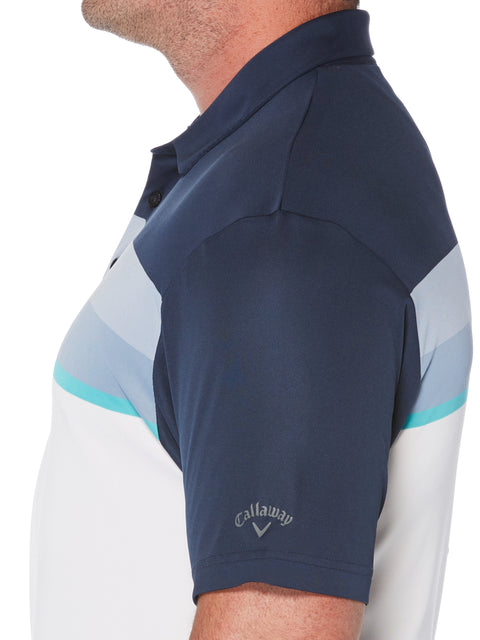 Big & Tall Birdseye Chest Stripe Polo-Polos-Callaway