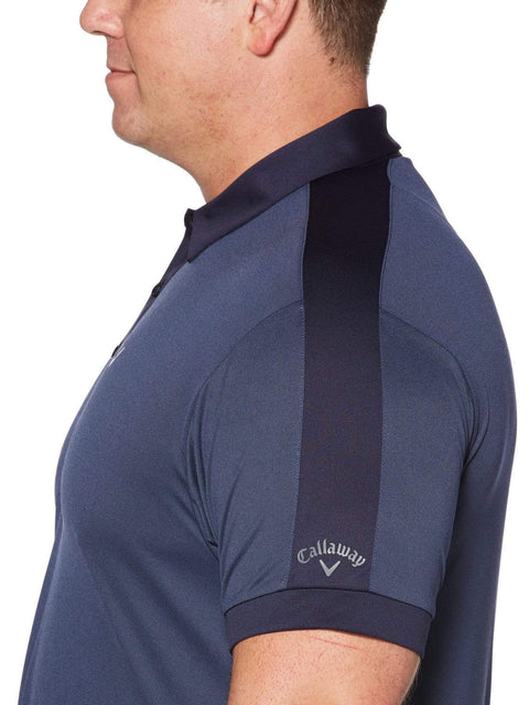 Big & Tall Birdseye Color Block Polo-Polos-Callaway