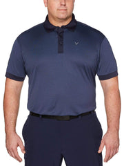 Big & Tall Birdseye Color Block Polo-Polos-Peacoat-2XLT-Callaway