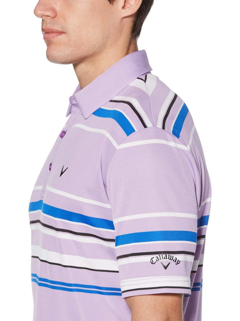 Big & Tall Birdseye Stripe Polo-Polos-Fairy Wren-3XLT-Callaway Apparel