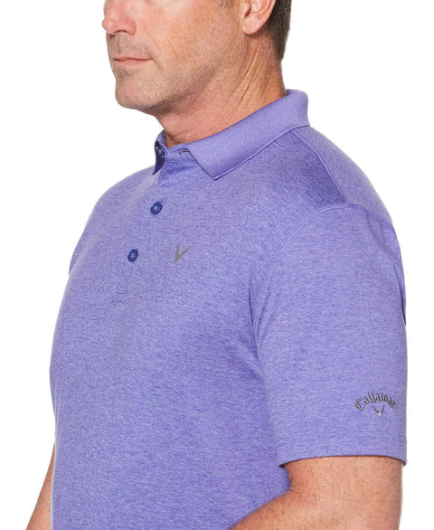 Big & Tall Cooling Heathered Polo With Chevron Polos