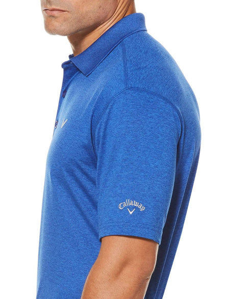 Big & Tall Cooling Heathered Polo With Chevron Polos