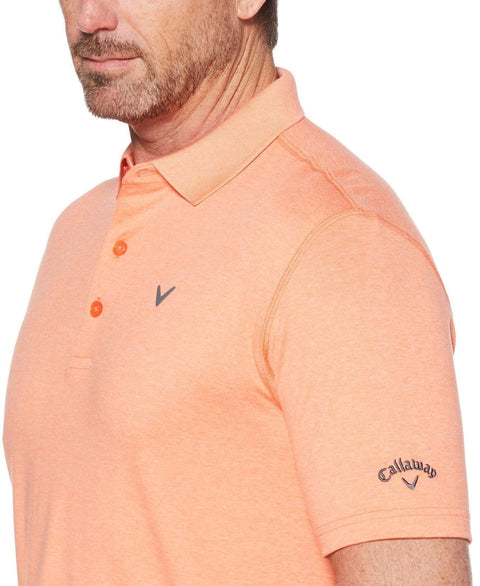 Big & Tall Cooling Heathered Polo With Chevron Polos