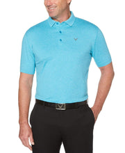 Big & Tall Cooling Heathered Polo With Chevron Polos Hawaiian Heather / 5X