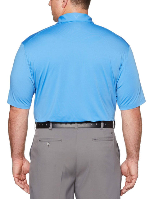 Big & Tall Cooling Micro Hex Polo with Chevron-Polos-Callaway Apparel