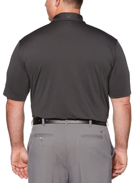 Big & Tall Cooling Micro Hex Polo with Chevron-Polos-Callaway Apparel