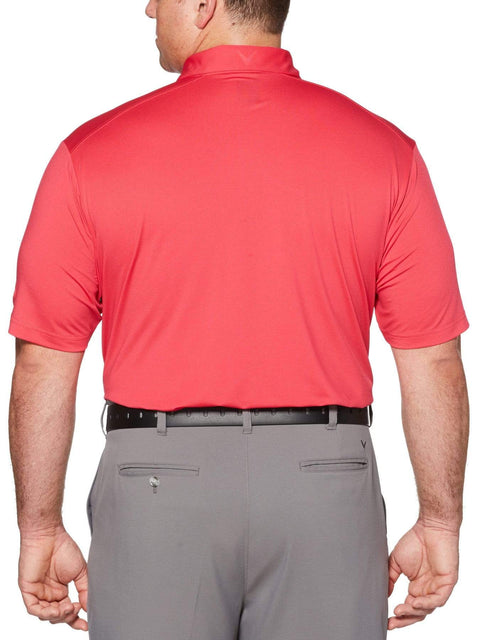 Big & Tall Cooling Micro Hex Polo with Chevron-Polos-Callaway Apparel