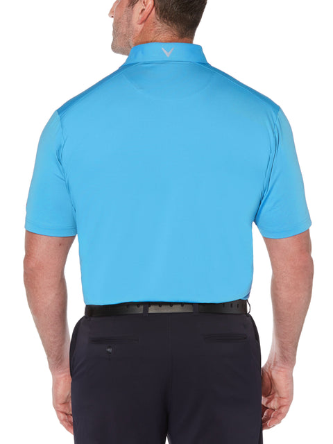 Big & Tall Cooling Micro Hex Polo with Chevron-Polos-Callaway